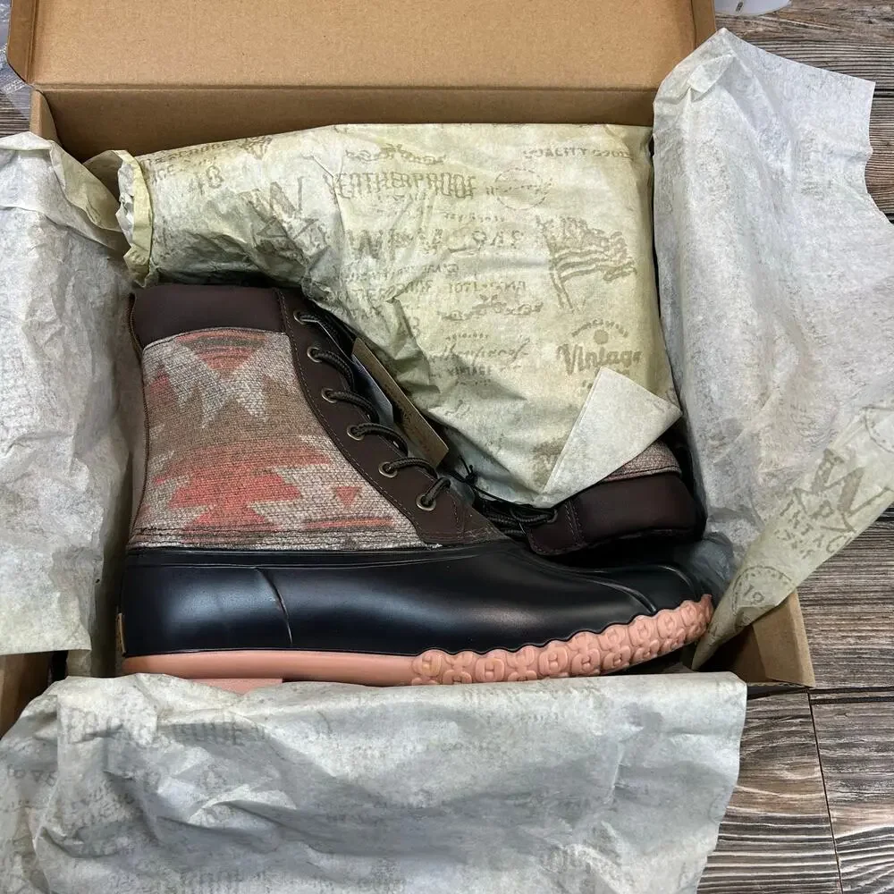 Weatherproof Adam II Duck Boot-Aztec, New in the Box, Size 8
